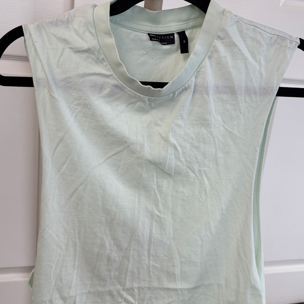 ASOS Light Green Muscle Tee - Picture 2 of 2